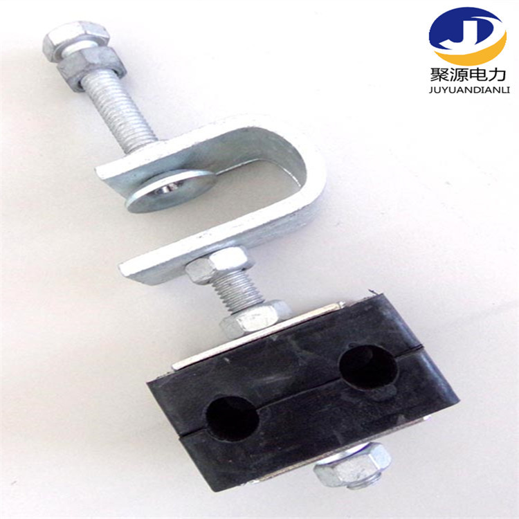 引下线夹 光缆用线夹固定金具自承式光缆用橡胶夹块线夹