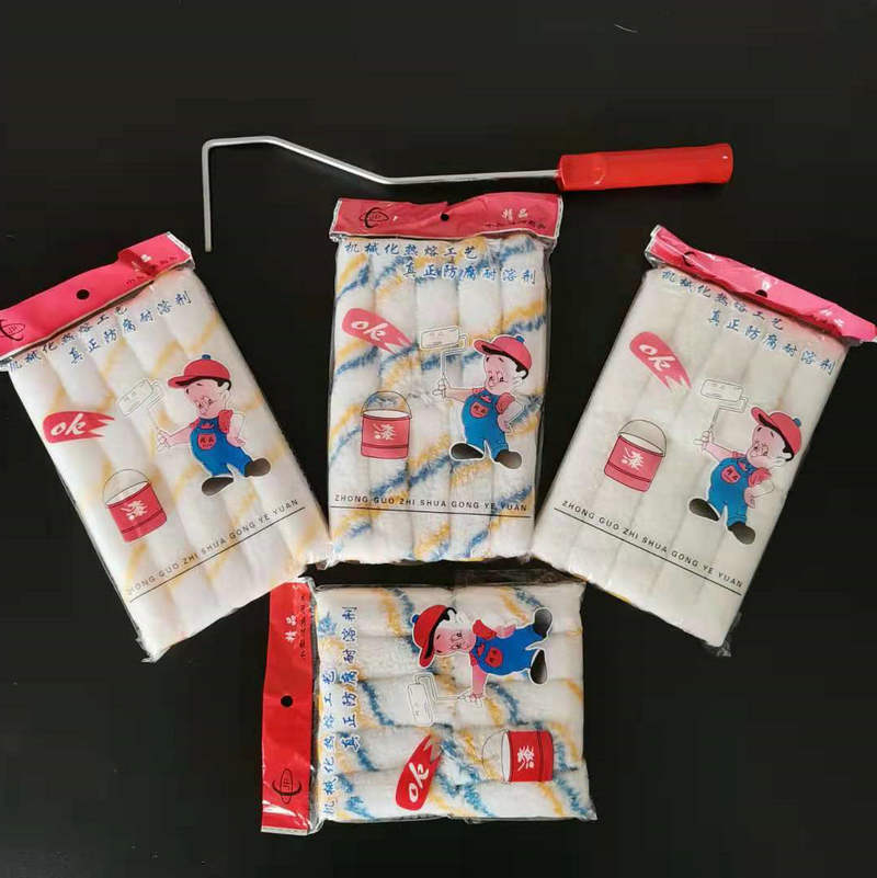 Cepillo de rodillos de 4 pulgadas pequeño pulgar Rodillo de cabeza de rodillo cepillo de pintura