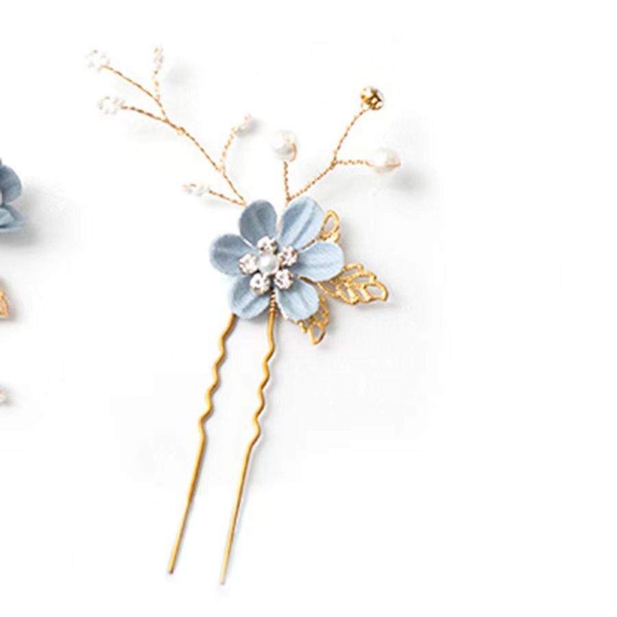 Cabeza transfronteriza hecha a mano cuatro piezas de flores de cabeza cinco piezas de blanco, azul, oro, rosa y otros estilos