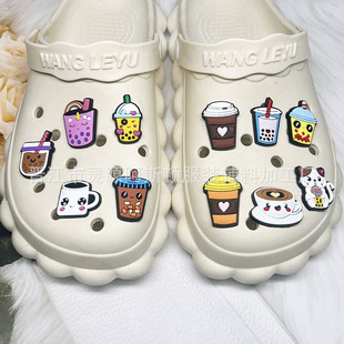 New handmade Cup cartoon shoes buckle hole shoes shoes flower PVC garden shoes removable beautiful cute bracelet products
