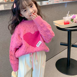 【766】女童套头毛衣2025秋冬新款儿童装小女孩洋气时髦针织衫上