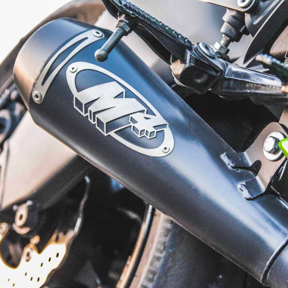 Suitable for ZX-6R motorcycle modified exhaust pipe stainless steel integrated mid-tail section special car straight up 09-24 years