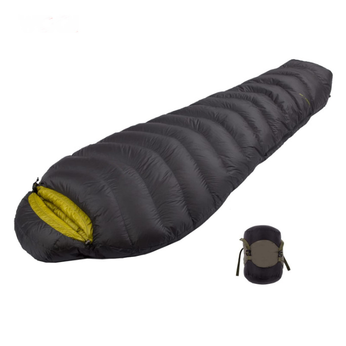 국경 간 야외 겨울 방수 방풍 두꺼운 따뜻한 슬리핑 백 야외 비상 극도로 차가운 저장 슬리핑 백