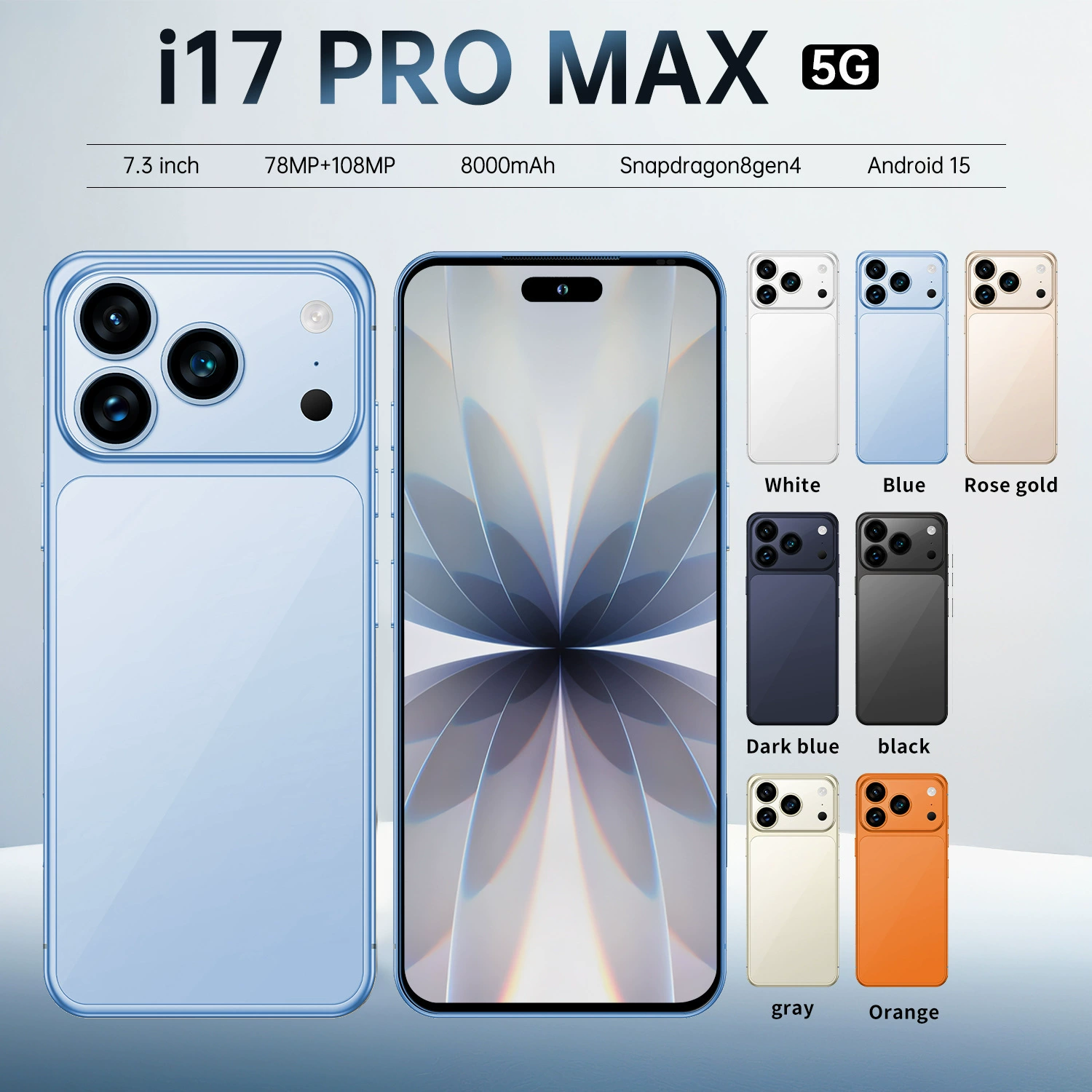 Мобильный телефон, Android, intel core i17, 17promax, широкий экран, 6.9 дюйма