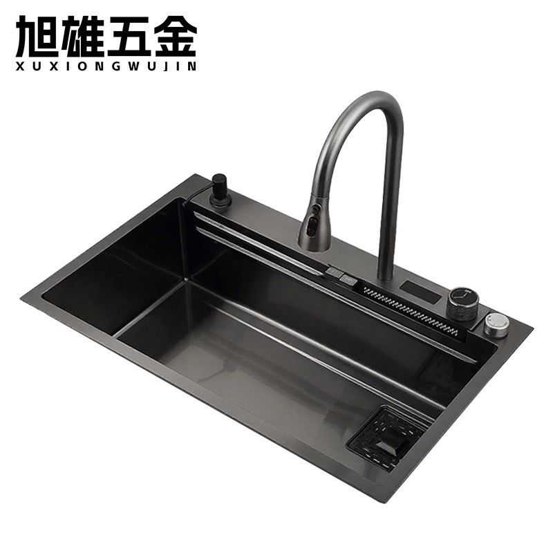 Cocina de acero inoxidable lavabo de acero inoxidable lavabo de doble ranura de una sola ranura lavabo integral espesado lavabo manual lavabo de platos