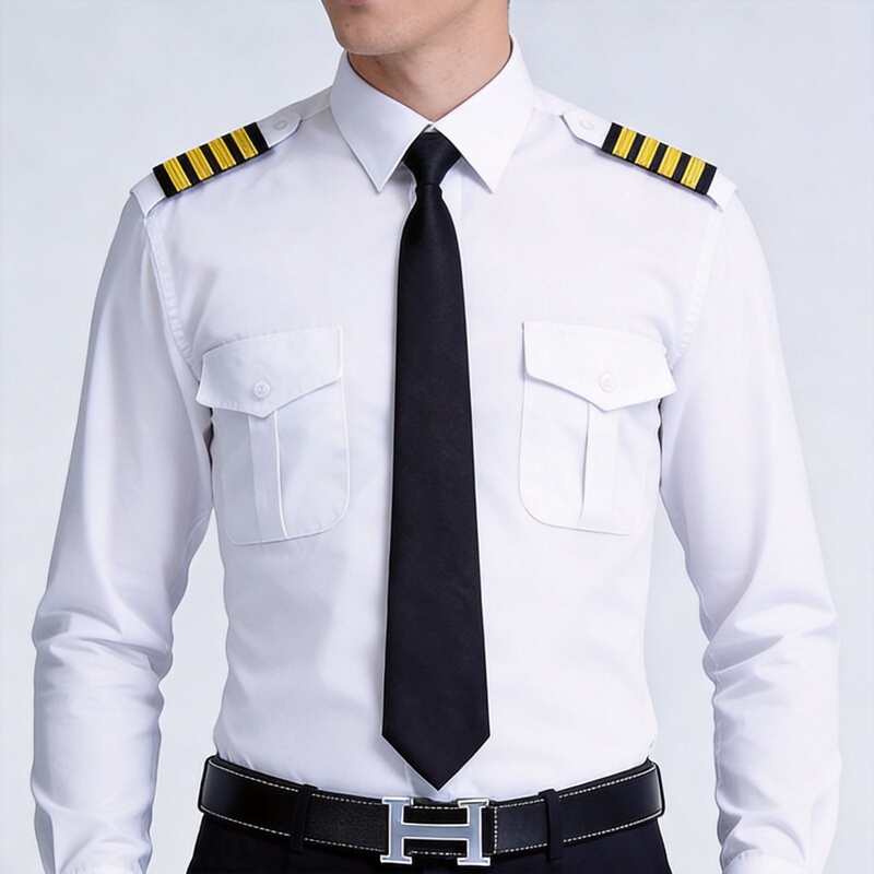 Cross-Border White Long and Short Sleeve Flight Attendant Shirts for Men and Women, Captain Uniforms, Sailor Uniforms, Railway Work Uniforms, and Workwear Sets Cross-Border White Long and Short Sleeve Flight Attendant Shirts for Men and Women, Captain Uniforms, Sailor Uniforms, Railway Work Uniforms, and Workwear Sets