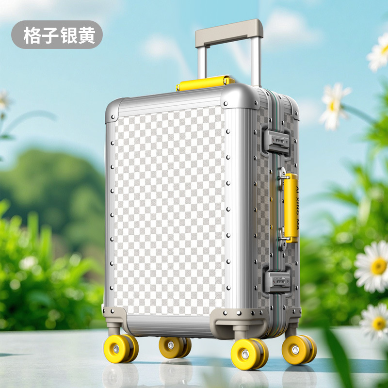 出口新款多功能行李箱20寸登机铝合金加厚承重多功能旅行箱男女24|undefined