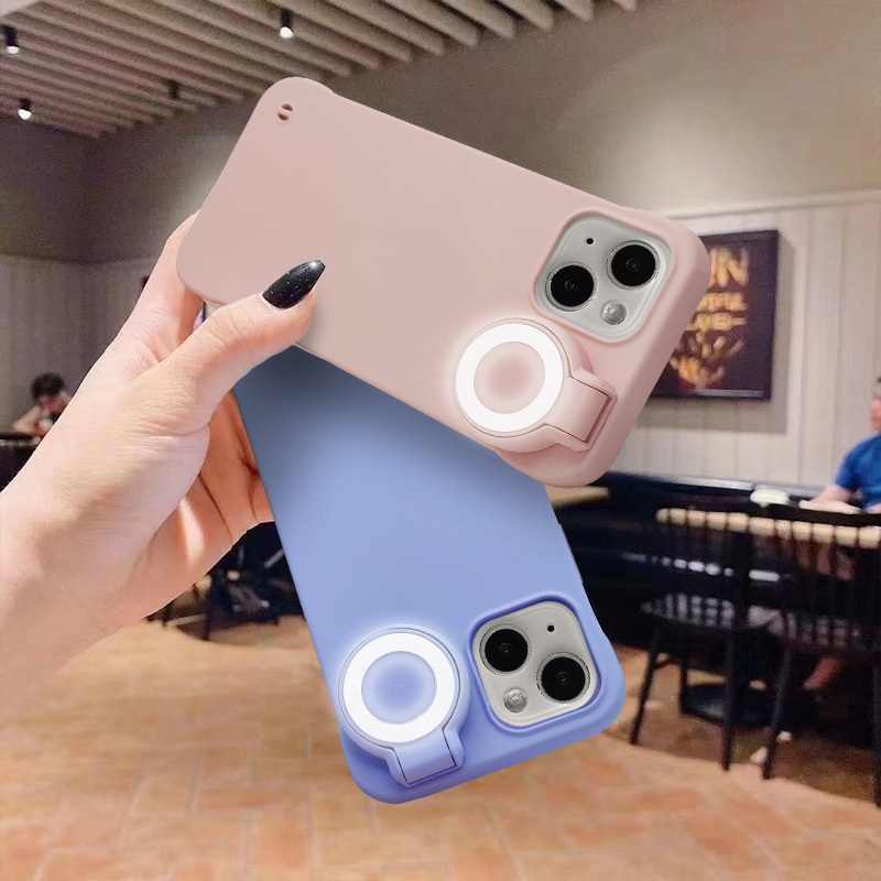 Suitable for Iphone16 Fill Light Mobile Phone Case Ring Flash Selfie Beauty Led Halo Apple 14 Mobile Phone Protective Case Suitable for Iphone16 Fill Light Mobile Phone Case Ring Flash Selfie Beauty Led Halo Apple 14 Mobile Phone Protective Case