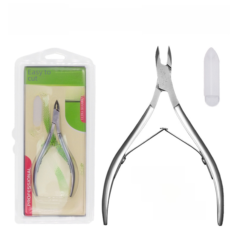 Exfoliating sharp nail scissors stainless steel for manicure
