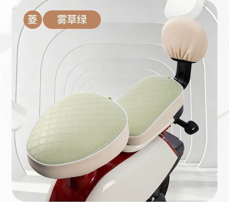 Waterproof and sun-proof electric vehicle seat cover, suitable for Aima, Xiaodao, and Yadi electric bikes, universal leather seat cover