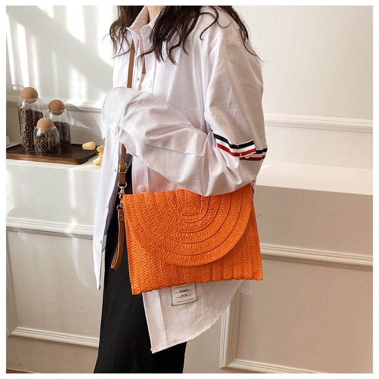 Holiday Occasion Straw Material Women's Small Spring&summer Straw Vacation Straw Bag