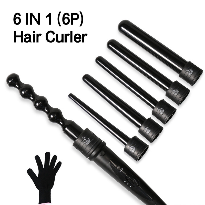多機能ヘアアイロン5Pセット、温度調節可能、5in1ヘアカーラー、工場卸売|undefined
