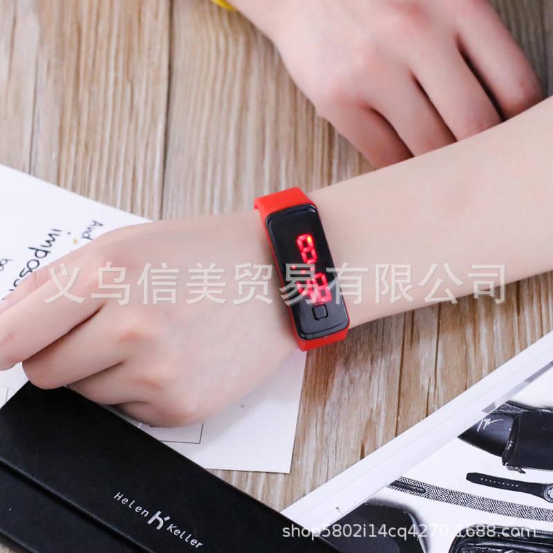 gift watch LED Electronics watch children gift new year gift Lottery logo Students watch