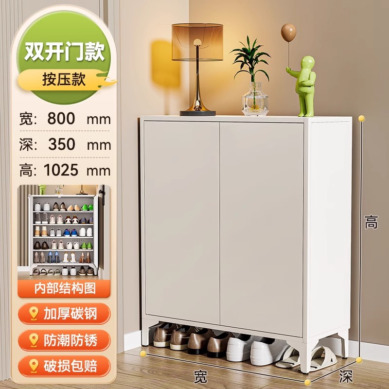 下駄箱家庭の入り口は現代的でシンプルな玄関棚の廊下の室内鋼製の入戸靴棚の爆発的な収納ロッカーです。