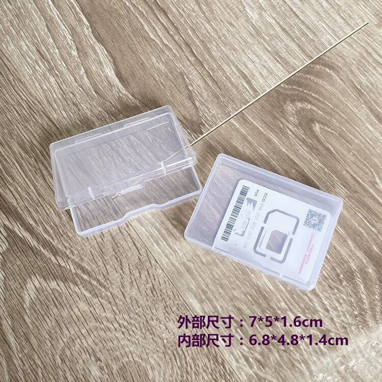 Прямоугольная Прозрачная крышка Пластиковая коробка Коробка для образцов электронных компонентов Винтовой ящик для хранения Первая коробка для упаковки ювелирных изделий