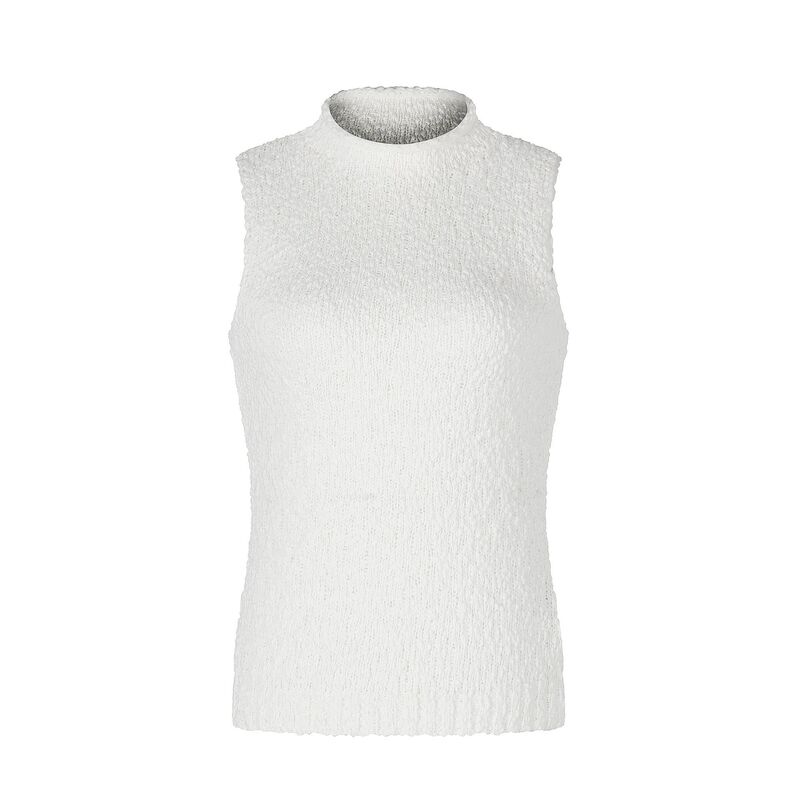 Yongfang American Retro Half-High Collar Rolled-Edge Sleeveless Vest Slim-Fit Textured Knit Stretch Trendy Slimming Top Yongfang American Retro Half-High Collar Rolled-Edge Sleeveless Vest Slim-Fit Textured Knit Stretch Trendy Slimming Top