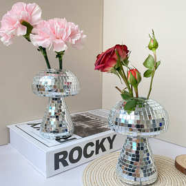 跨境热销时尚简约现代手工玻璃装饰花瓶客厅摆件派对装饰