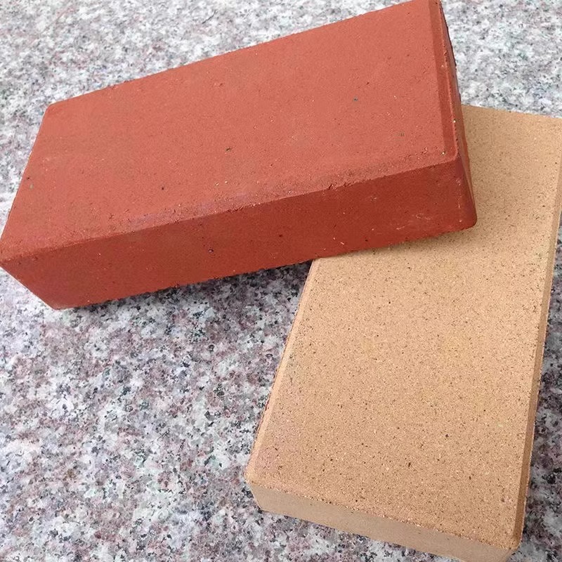 江苏盐城陶土烧结砖实心彩砖水泥铺地人行道烧结砖户外砖室外修补