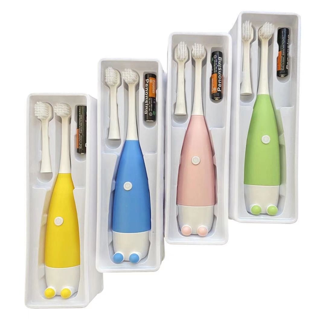 Factory Direct Sale Household Cartoon Toothbrush Children Soft Silicone Cute Cleaning Dental Care Whitening Electric Toothbrush Wholesale