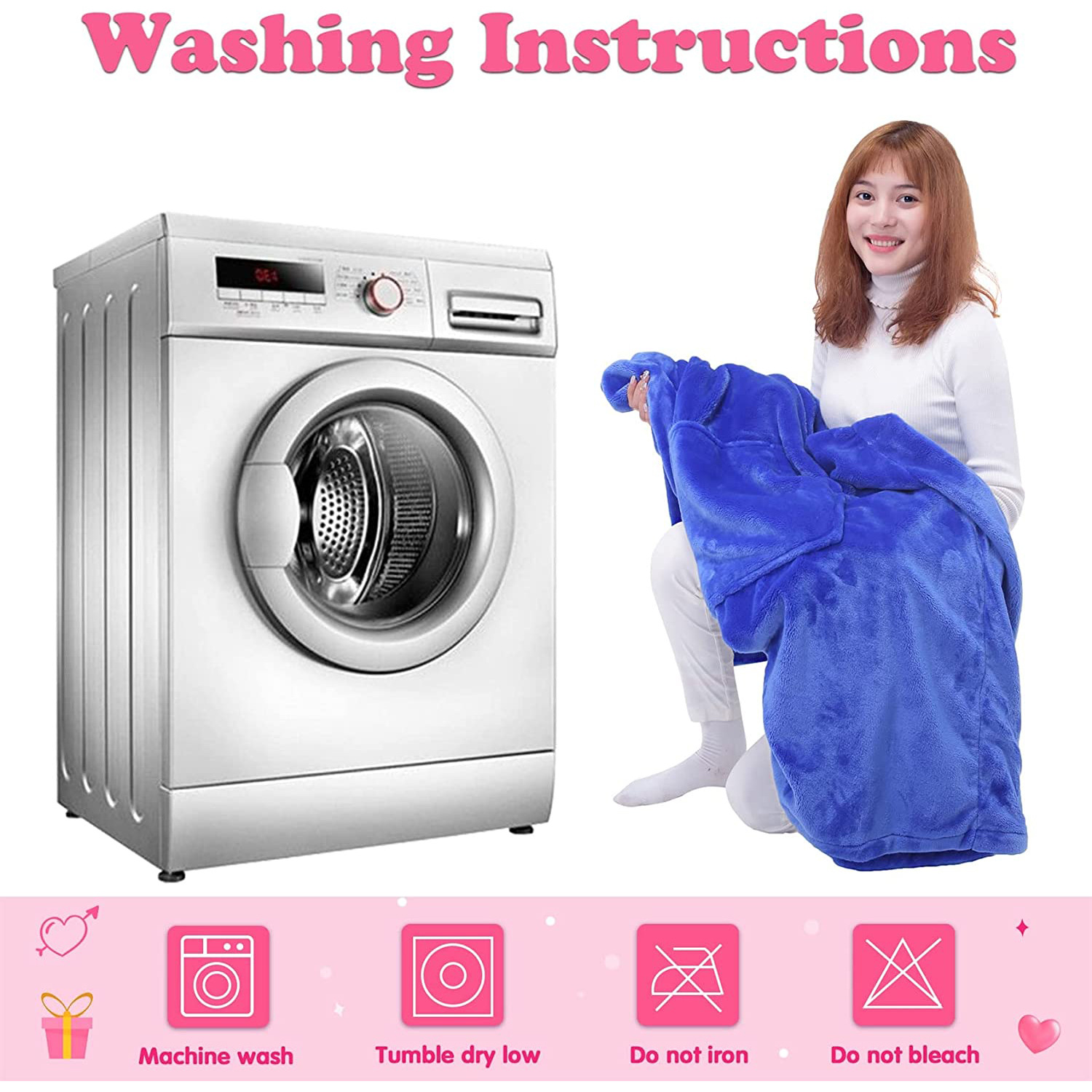 Hooded lazy blanket TV TV blanket large pocket multi-functional wearable lazy sleeve blanket antistatic flannel pajamas