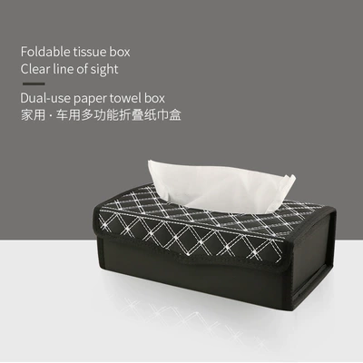 wine-colored, foldable, for | Car tissue box/set