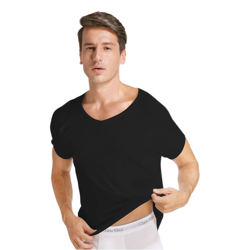 Spot, almohadilla absorbente de las axilas para hombres, camiseta de manga corta, anti-sudor, transpirable, lavable y reutilizable