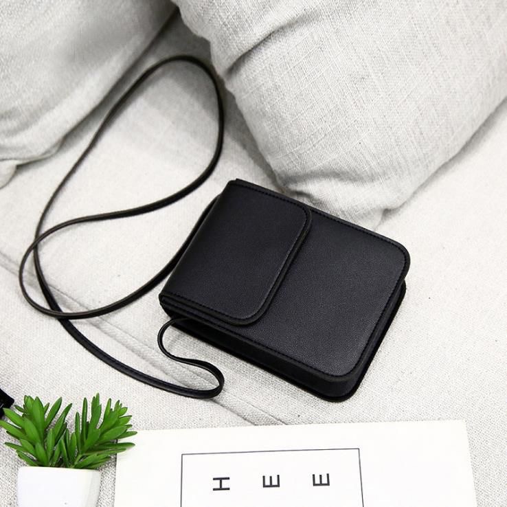 Fashionable and Versatile 2025 New Cross-Border Hot Style Pure Color Foreign Style Stitching One-Shoulder Cross-Body Mobile Phone Women's Bag Exquisite and Compact