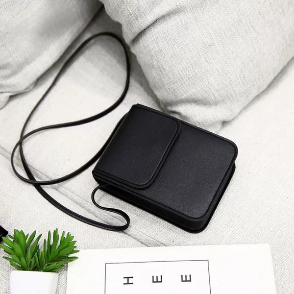 Fashionable and Versatile 2025 New Cross-Border Hot Style Pure Color Foreign Style Stitching One-Shoulder Cross-Body Mobile Phone Women's Bag Exquisite and Compact