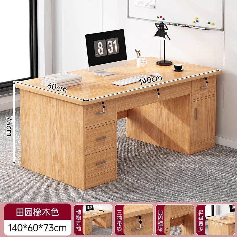 Mesa de oficina de personal mesa y silla de oficina combinación simple mesa de escritorio moderno jefe doble mesa de computadora