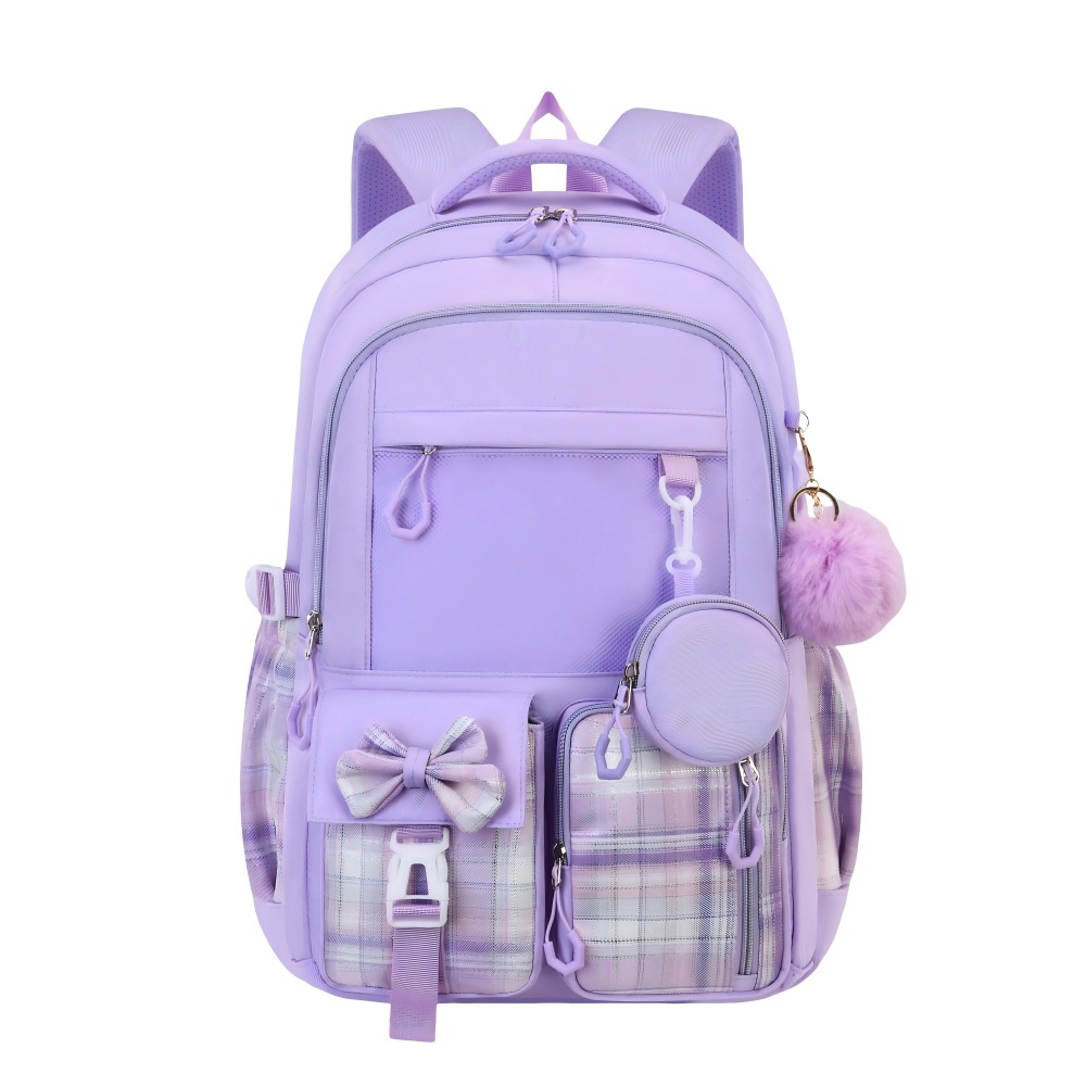 Grenzüberschreitender neuer Schulrucksack für Anfänger mit hohem Designwert, einfacher zweiseitriger Rucksack, Fabrik-Dreiteiler-Set mit Rucksack, Essenstasche und Federtasche