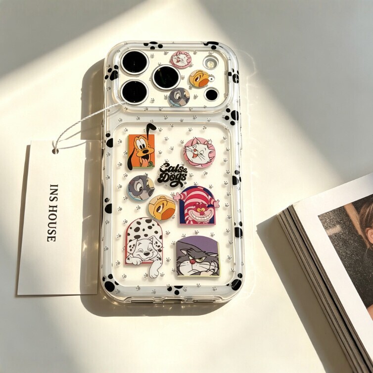 Cute spotted dog Mary cat phone case, suitable for Apple 1817/161514 Pro, 13/12 Pro Max, and 11 Cute spotted dog Mary cat phone case, suitable for Apple 1817/161514 Pro, 13/12 Pro Max, and 11