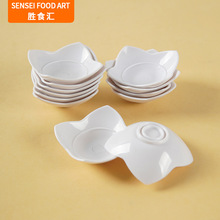 ABS迷你盘子模型娃娃屋DIY仿真冰沙小蛋糕碗餐盘四角方碟子道具