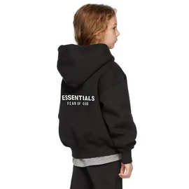 ESSENTIALS加绒连帽衫儿童卫衣秋冬重磅宽松美式潮牌外贸