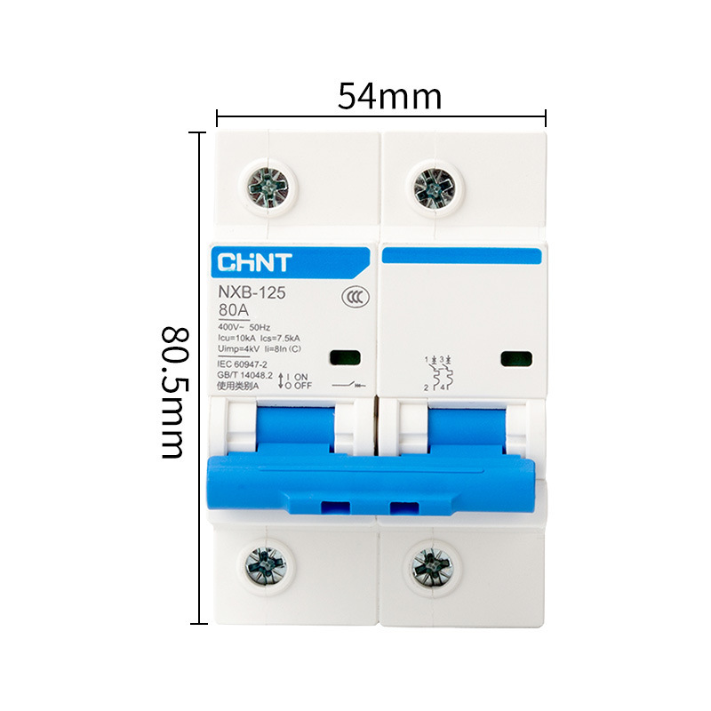 Interruptor de aire Zhengtai NXB - 63 puerta principal doméstica eléctrica de dos fases tipo C interruptor abierto abierto 2P 10A16A20A25A image 15