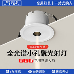 一束聚光射灯嵌入式小孔角度5/815度客厅茶室玄关餐厅led洗墙筒灯
