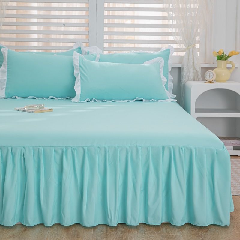 Una sola pieza de ropa de cama de color princesa coreana estilo hogar ropa de cama cubierta sábanas de cama gazebo cubierta de lana fábrica al por mayor transfronteriza