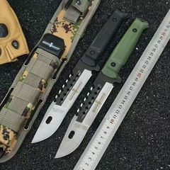 新款极端武力户外刀高硬度直刀露营求生装备垂钓一体龙骨钢刀