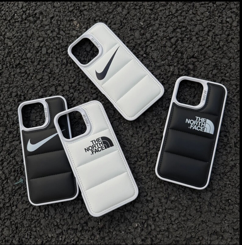 Two-color cotton-filled leather down jacket Apple 16promax mobile phone case new drop-resistant iPhone13 cross-border foreign trade