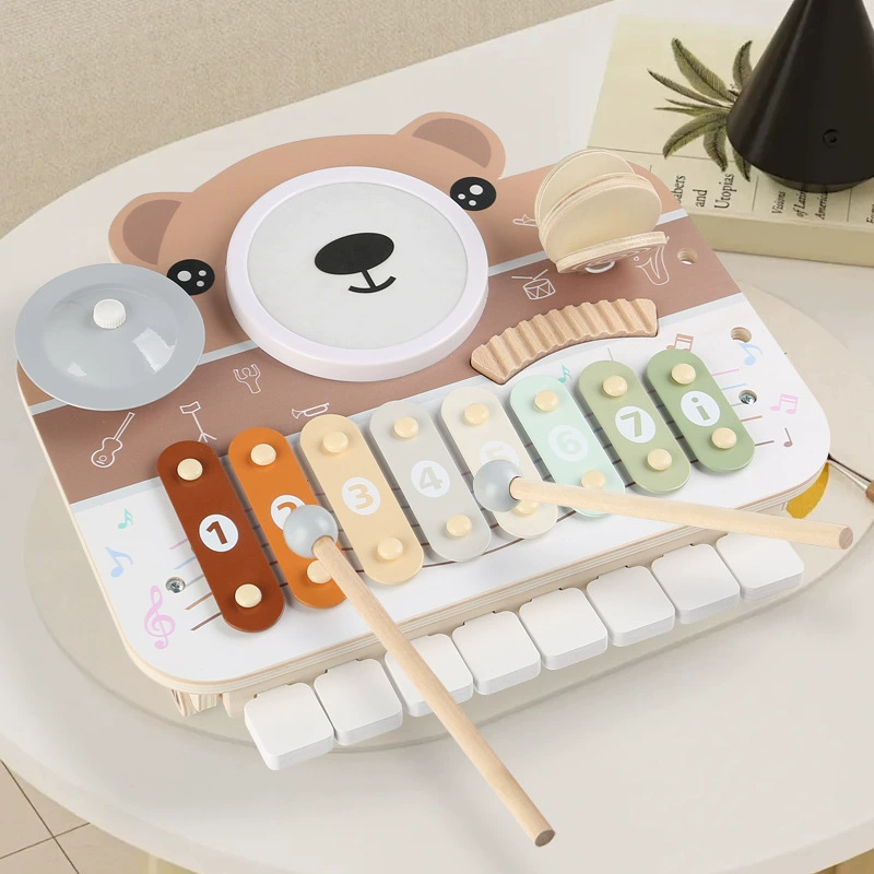Трансграничная музыкальная перкуссия для малышей и детей, музыкальный стол, подарок на день рождения для мужчин и женщин, музыкальный инструмент Орфа, учебные пособия, деревянные игрушки