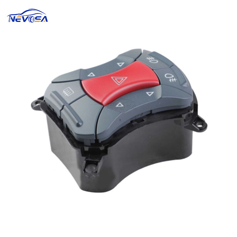 735297542 is suitable for 2000-2005 Fiat Doblo hazard warning light switch hazard signal switch