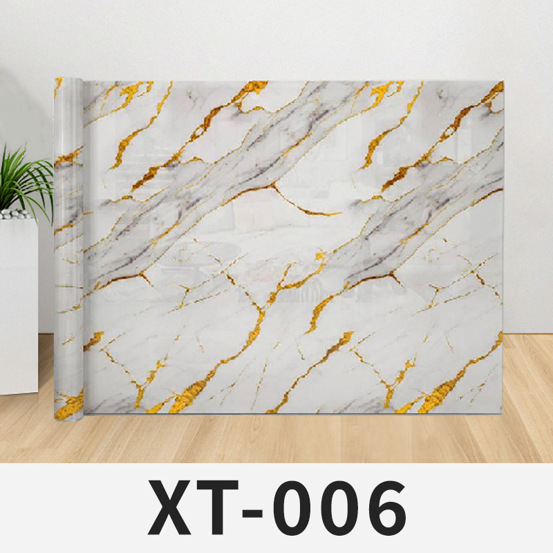 Papel pintado de mármol autoadhesivo a prueba de humedad fondo pegatinas de pared decoración de pared cerámica imitada pegatinas de pared estampadas PET