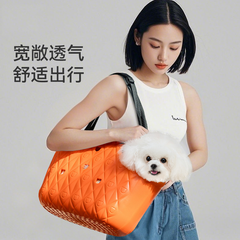 Primavera y verano perros EVA impermeable bolsa transpirable perros pequeños y medianos Teddy Bear mochila bolsa para gatos bolsa para mascotas