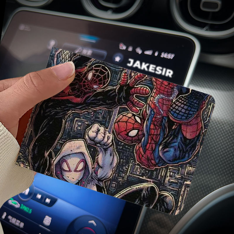 Spider-Man universo de navegación Licencia de Conducir cubierta protectora dos en uno Licencia de Conducir vehículo de motor Licencia de Conducir cubierta de cuero alta apariencia