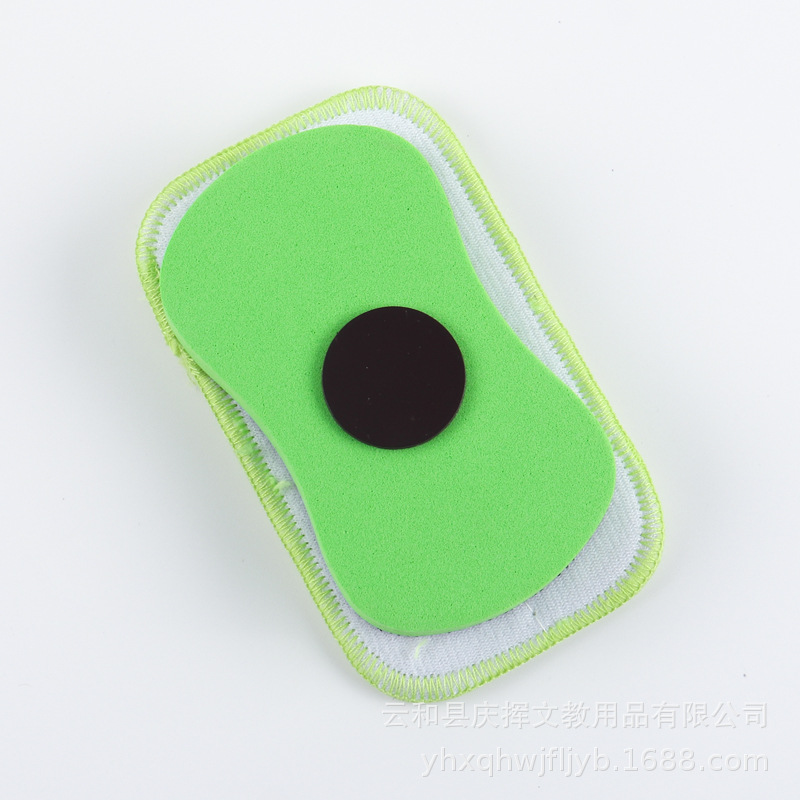 En stock al por mayor esponja magnética pizarra borrador pizarra extraíble y lavable niños escuela coral franela EVA borrador