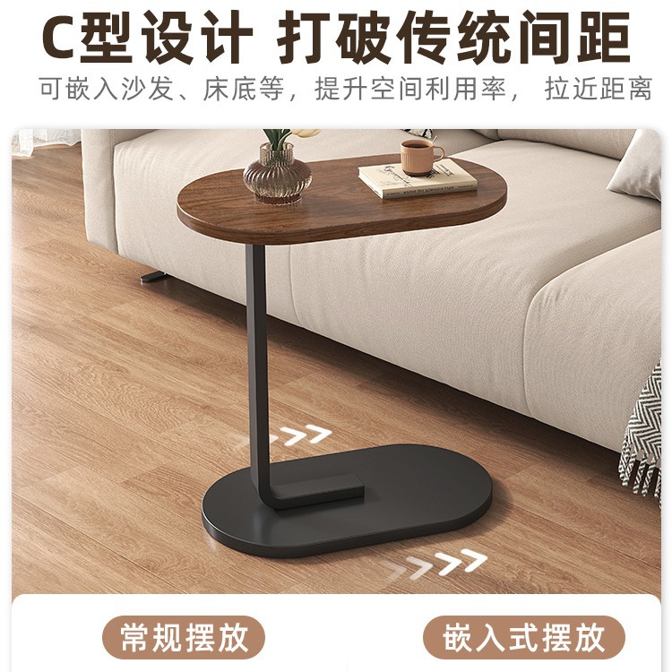 Simple sofá mesa auxiliar móvil hogar sala de estar mesa de esquina multifuncional estante de almacenamiento portátil mesita de noche mini