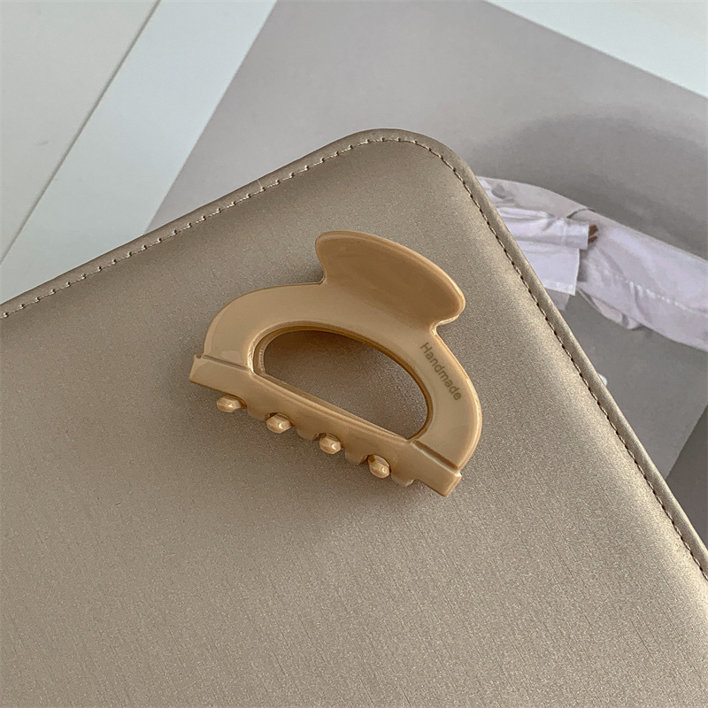 Clip de acetato elegante tocado Cabeza trasera femenina cabeza de princesa tamaño pequeño pinza de pelo horquilla de moda clip de tiburón Cola de Caballo horquilla