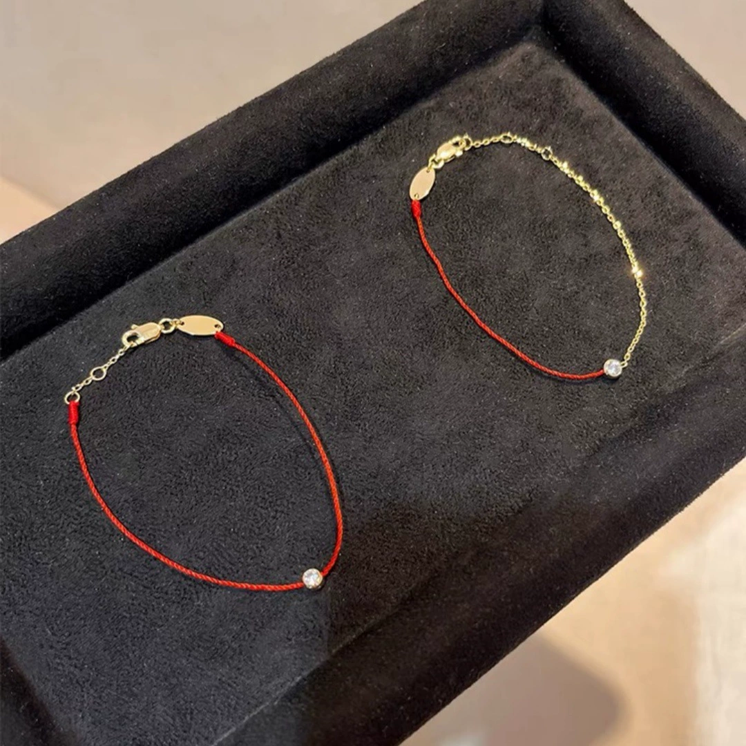 Красная верёвочная bracelet, кулон на день рождения, украшение для любимого, Франция, подарок на день рождения