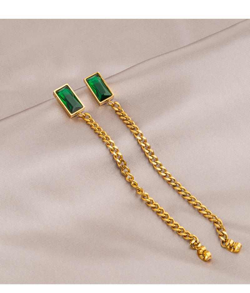 Lady Geometric Titanium Steel Plating Earrings 1 Pair