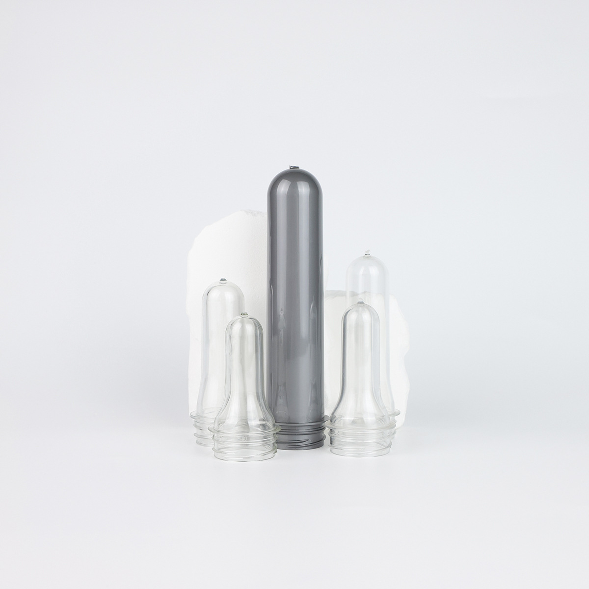 Fábrica directa 38mm PET bebidas en blanco nuevo material de grado alimenticio presión establecida en blanco de alta transparencia