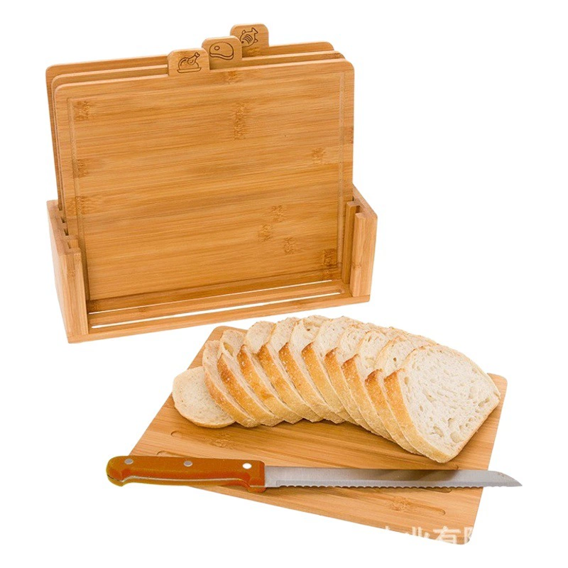 Бамбуковая классификация разделочная доска четыре штуки костюм разделочная доска Бытовая Кухня многоцелевая классификация овощная резка доска для фруктов и сыра разделочная доска